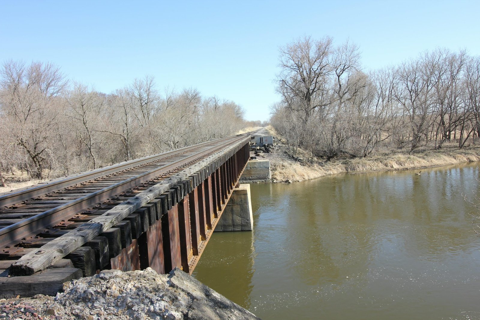 Looking north